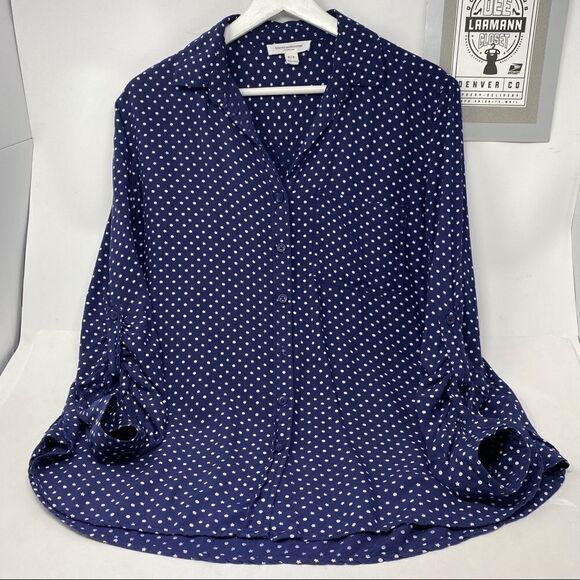 BeachLunchLounge Anthropology Button Down Top - Picture 1 of 8